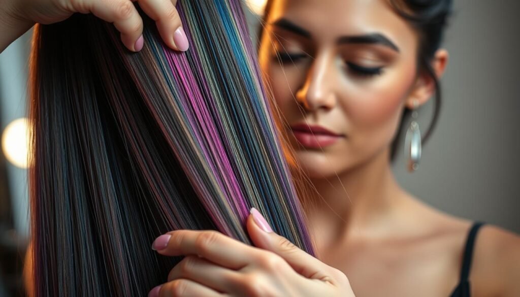 hair extension dyeing hair extension dyeing