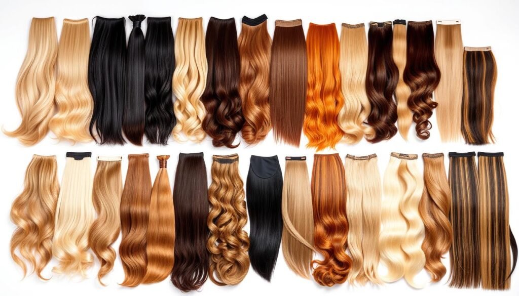 types of hair extensions uk