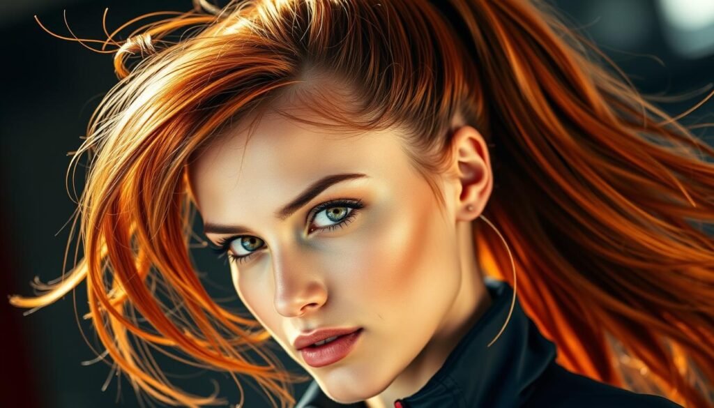 sporty hair